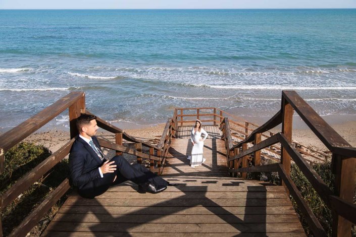 Fotos de boda en la playa de Campoamor