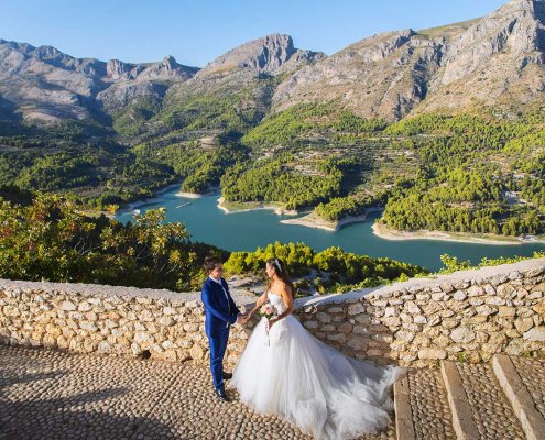 Novios en Guadalest