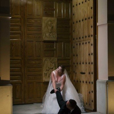 fotografía divertida de bodas
