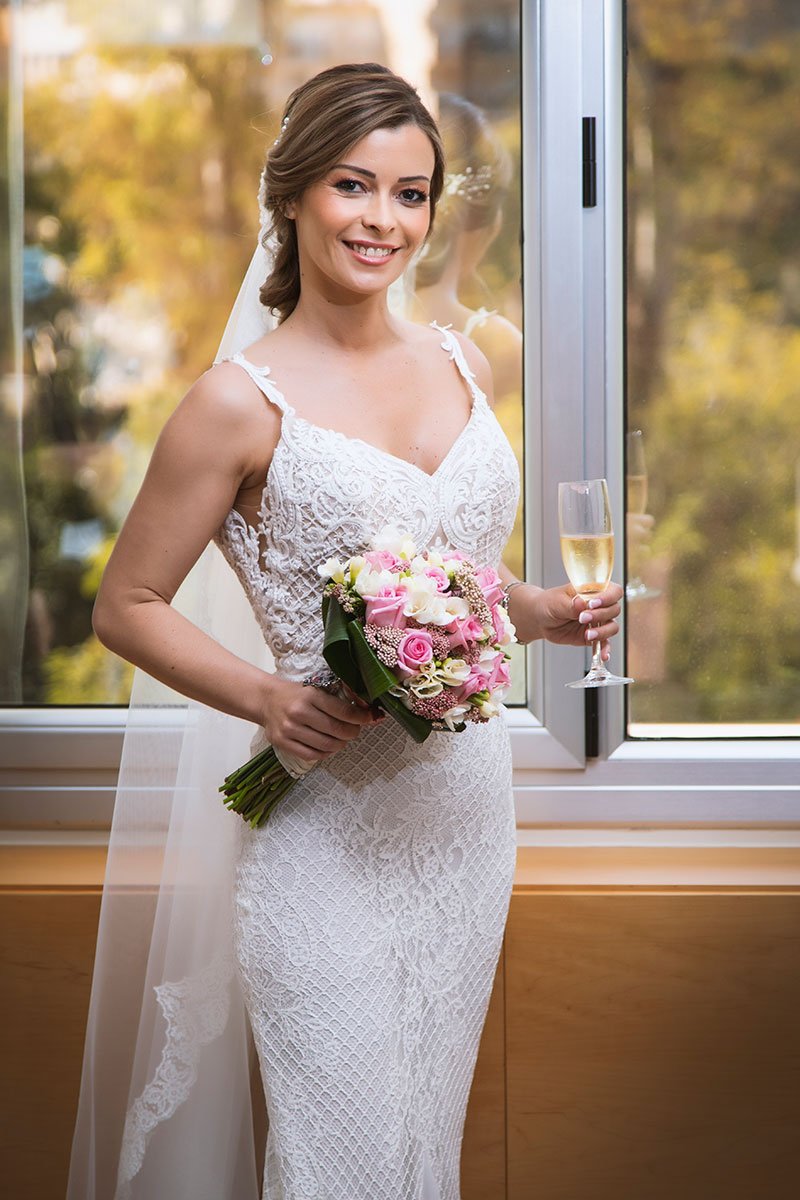 Novia-con-champagne